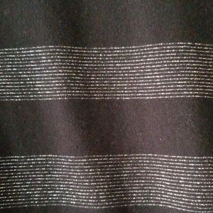 Liz Claiborne Tops - Black & Silver Striped Crew Neck Long Sleeve Top Liz Claiborne Tops - Black & Silver Striped Crew Neck Long Sleeve Top